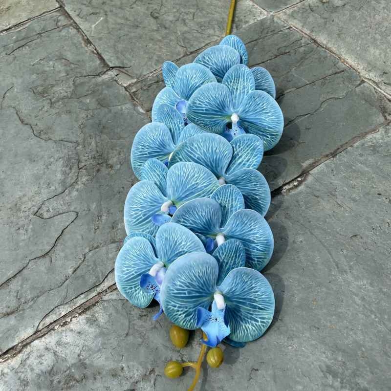 Multi-colored artificial Phalaenopsis orchids with a real touch feel