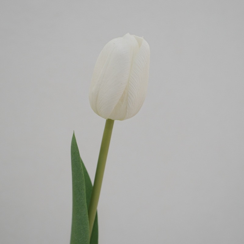 Soft touch lifelike artificial tulip