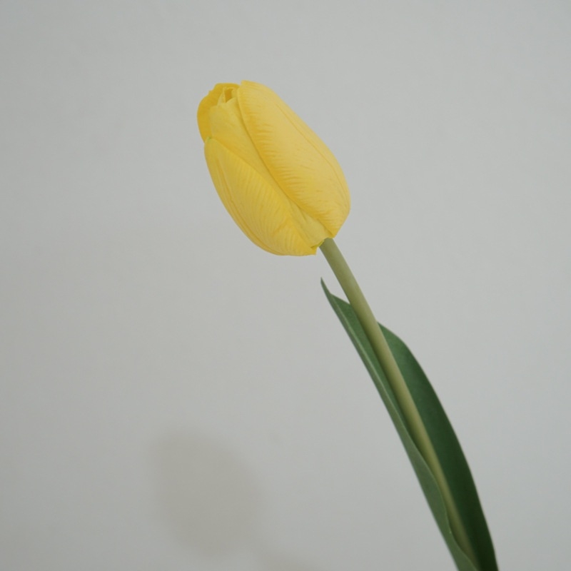 Soft touch lifelike artificial tulip
