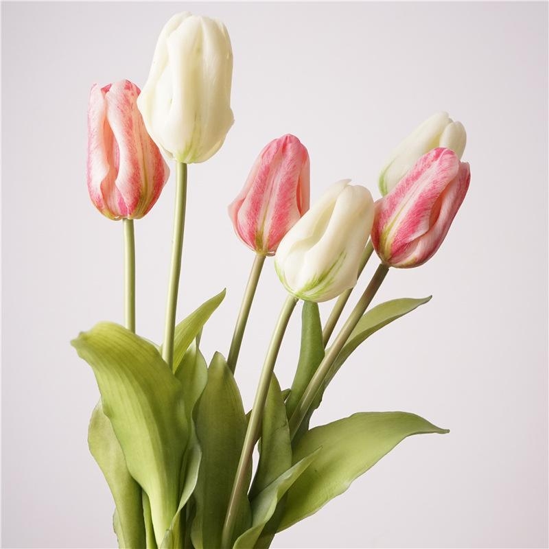 Artificial  soft-touch plastic tulip