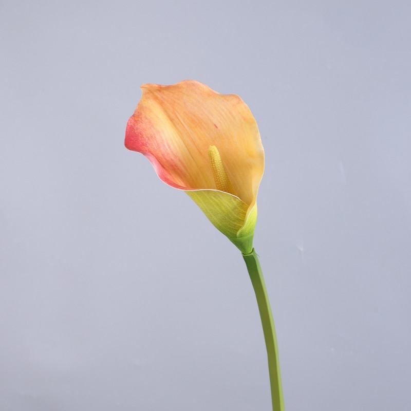 Artificial multi-colored calla lilies