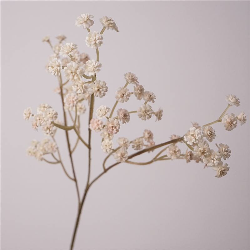 Artificial baby's breath in autumn colors