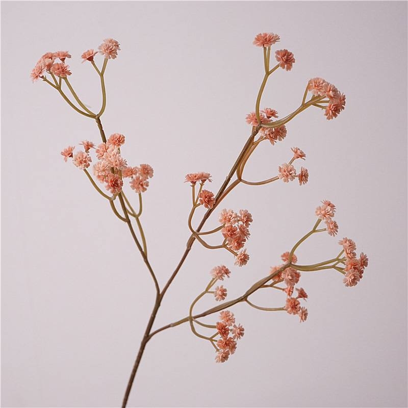 Artificial baby's breath in autumn colors