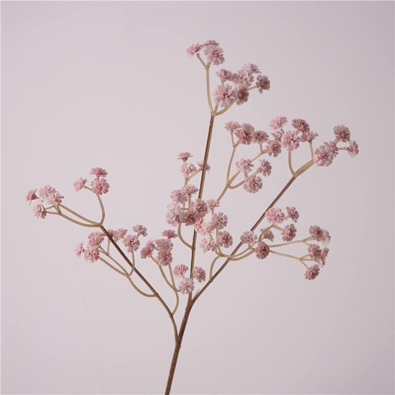 Artificial baby's breath in autumn colors