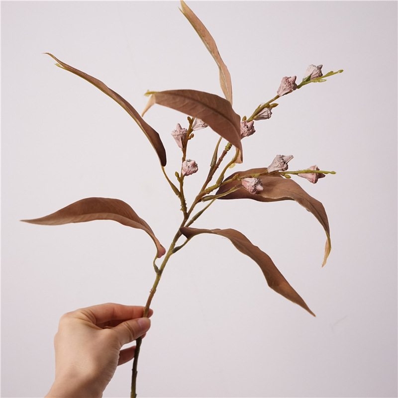 Artificial  eucalyptus leaves with fruit