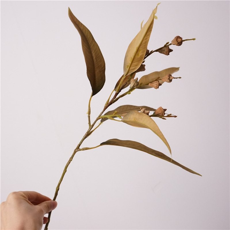 Artificial  eucalyptus leaves with fruit
