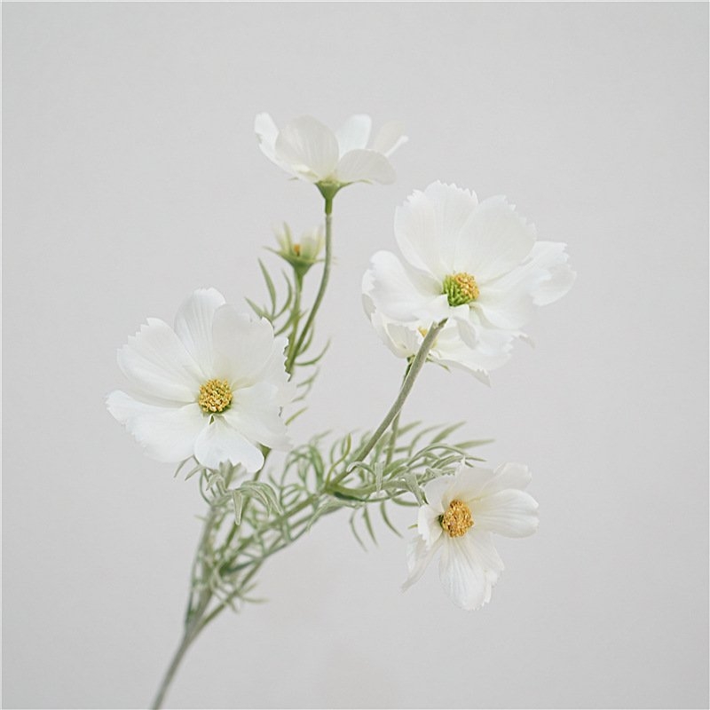 Wholesale Artificial Cosmos Spray – 65cm 5-Flower Branch
