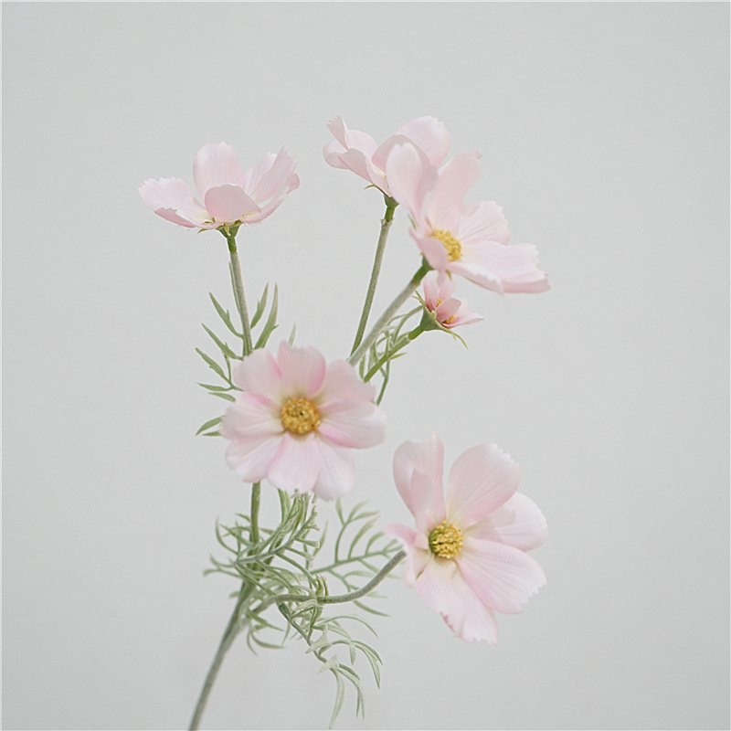 Wholesale Artificial Cosmos Spray – 65cm 5-Flower Branch
