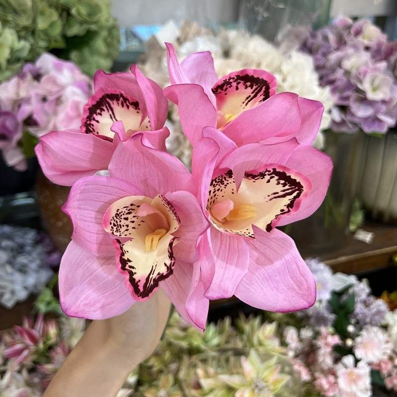 Artificial Cymbidium Orchid Bunch