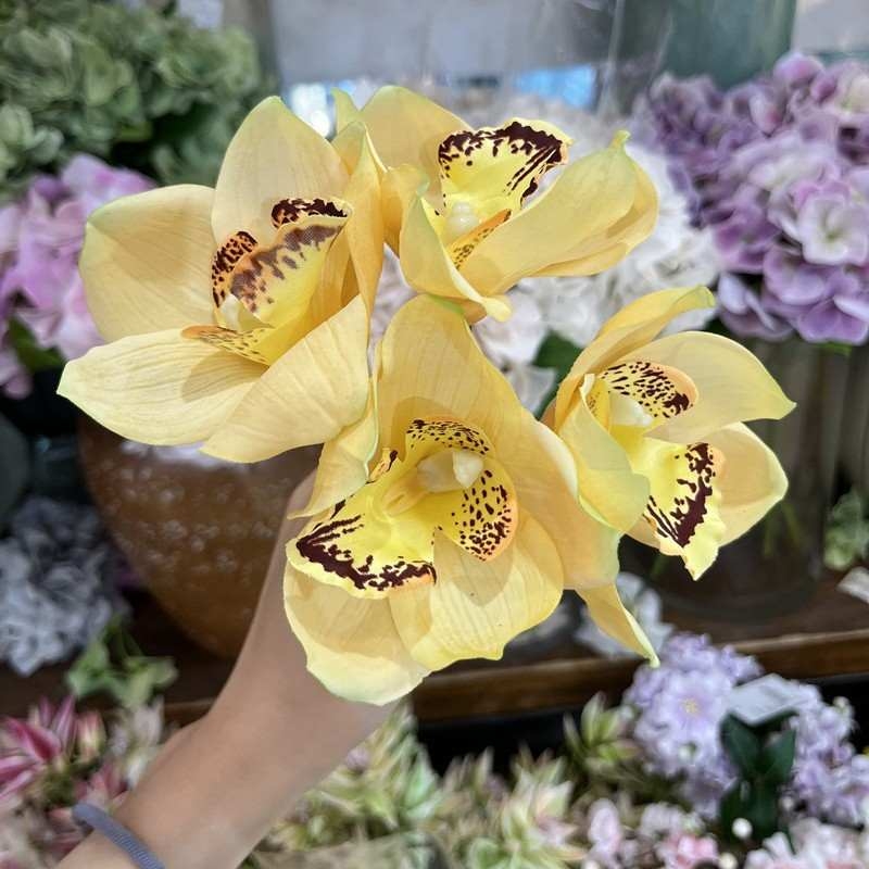 Artificial Cymbidium Orchid Bunch
