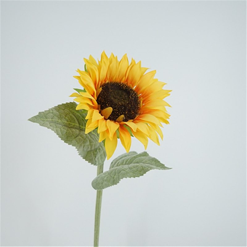 Soft-touch artificial sunflower