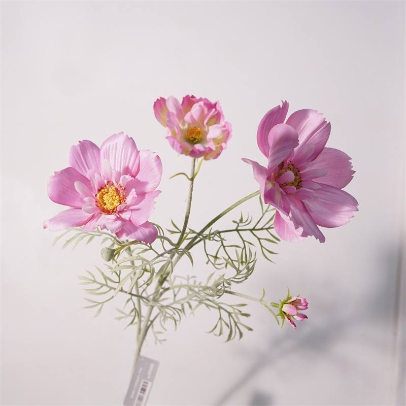 Wholesale Artificial Cosmos Spray – 79cm 3-Flower Branch