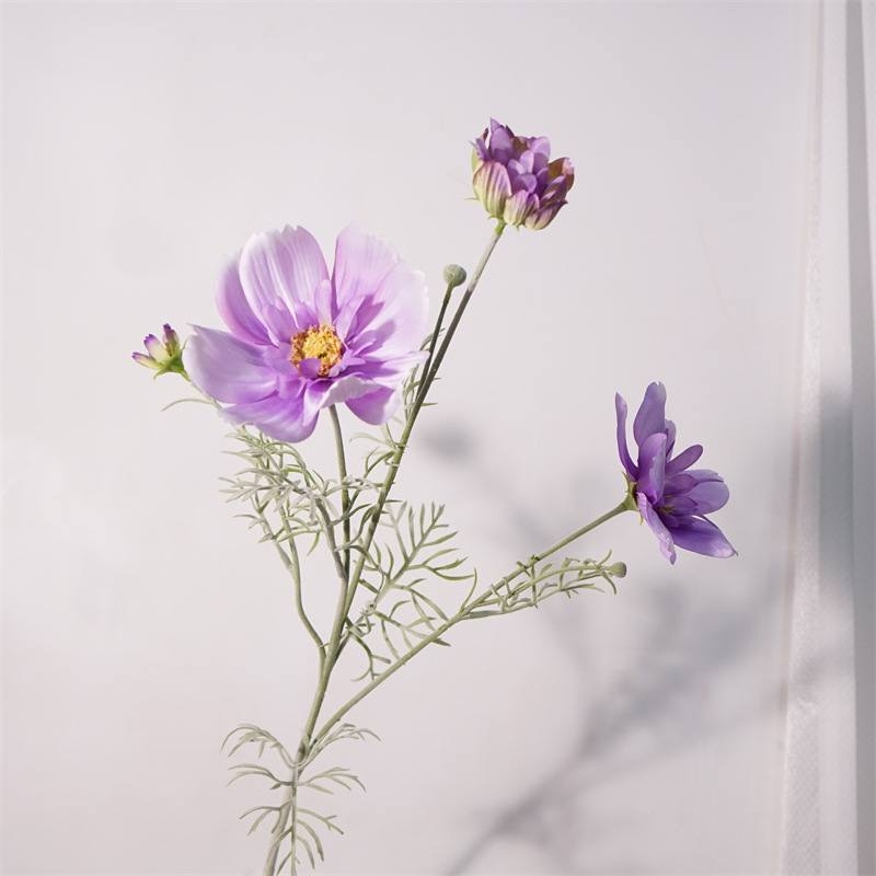 Wholesale Artificial Cosmos Spray – 79cm 3-Flower Branch