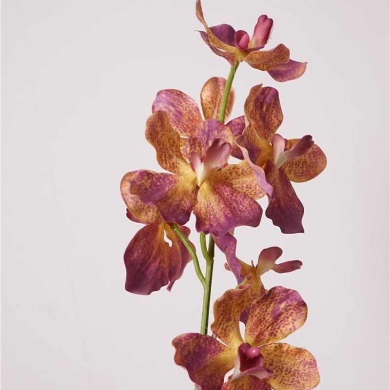 Soft-touch artificial Vanda Orchid Spray