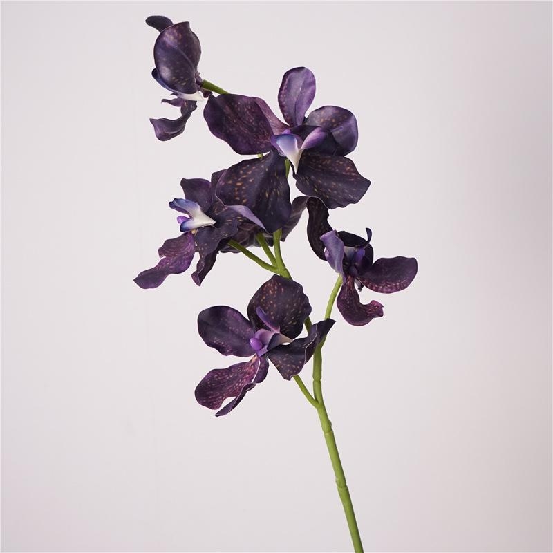 Soft-touch artificial Vanda Orchid Spray