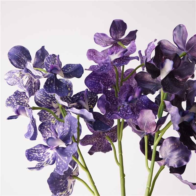 Soft-touch artificial Vanda Orchid Spray