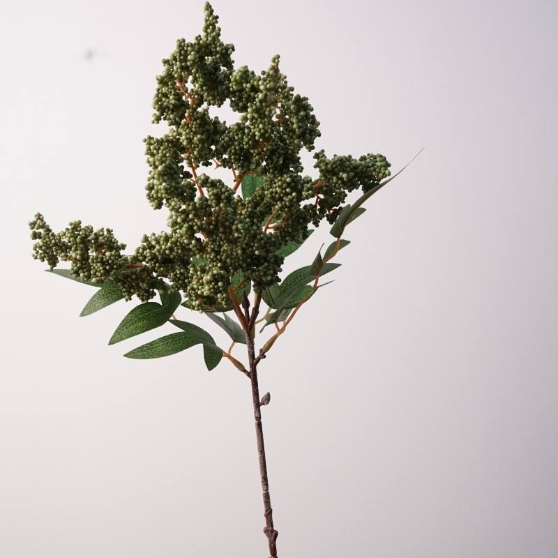 Artificial Pink Pepper Berry Branch