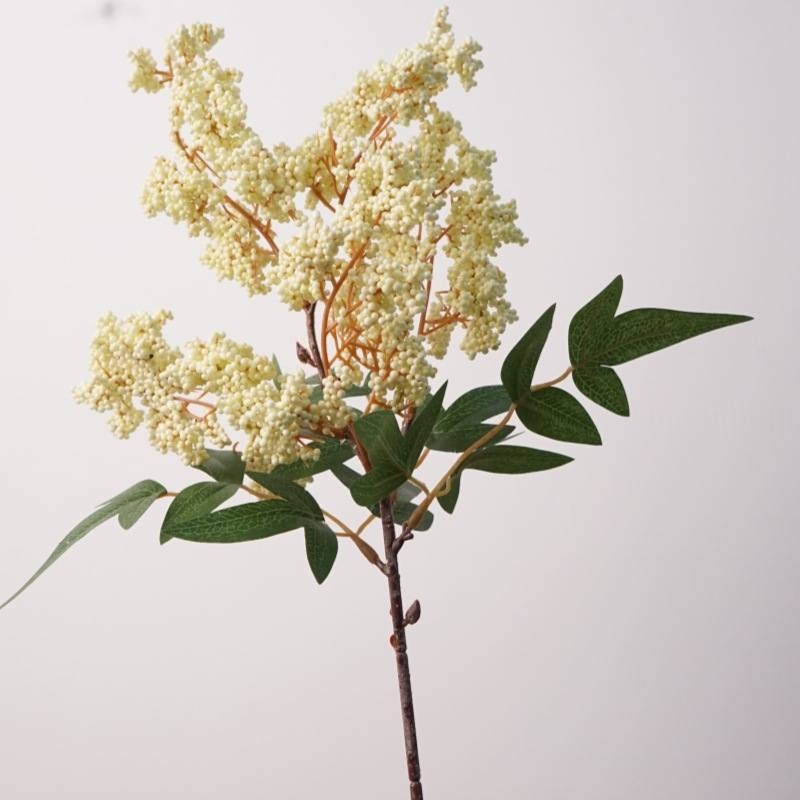 Artificial Pink Pepper Berry Branch