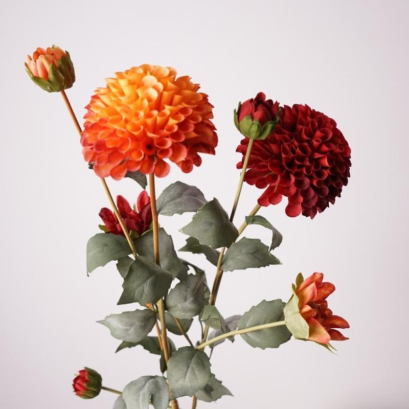 Artificial fabric dahlia