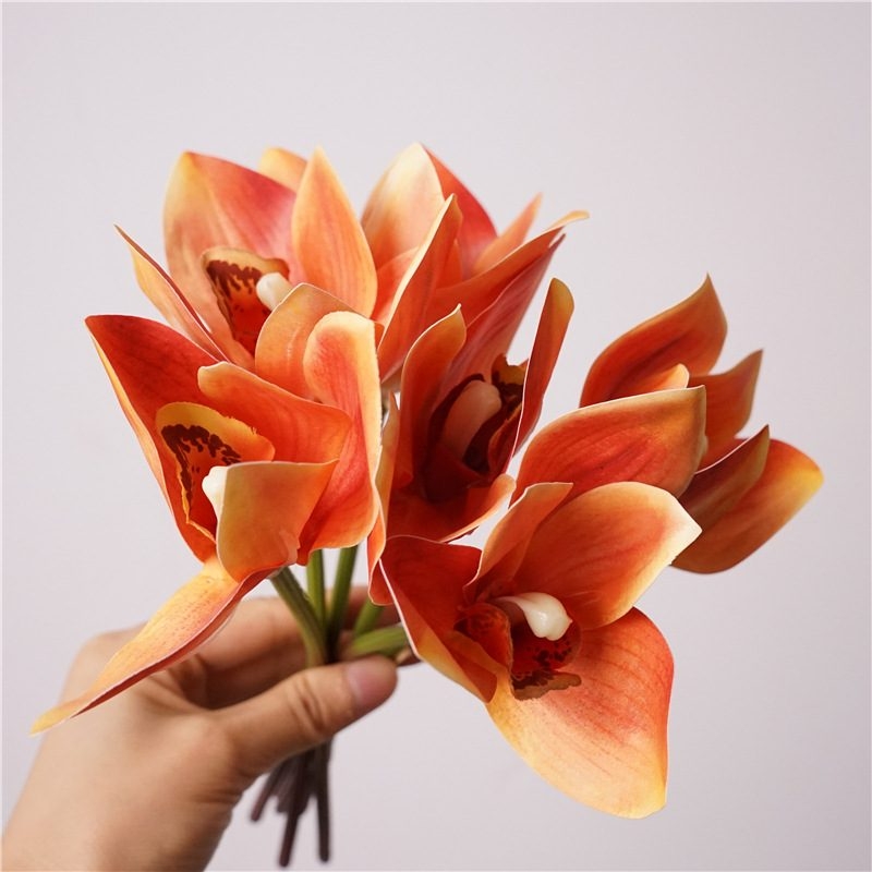 Realistic Cymbidium Orchid Bunch