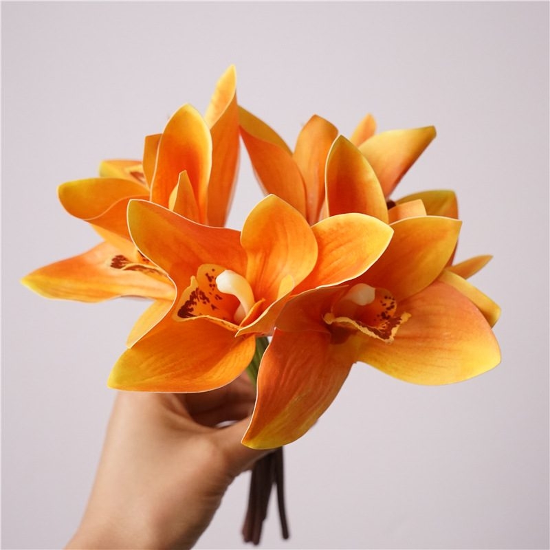 Realistic Cymbidium Orchid Bunch