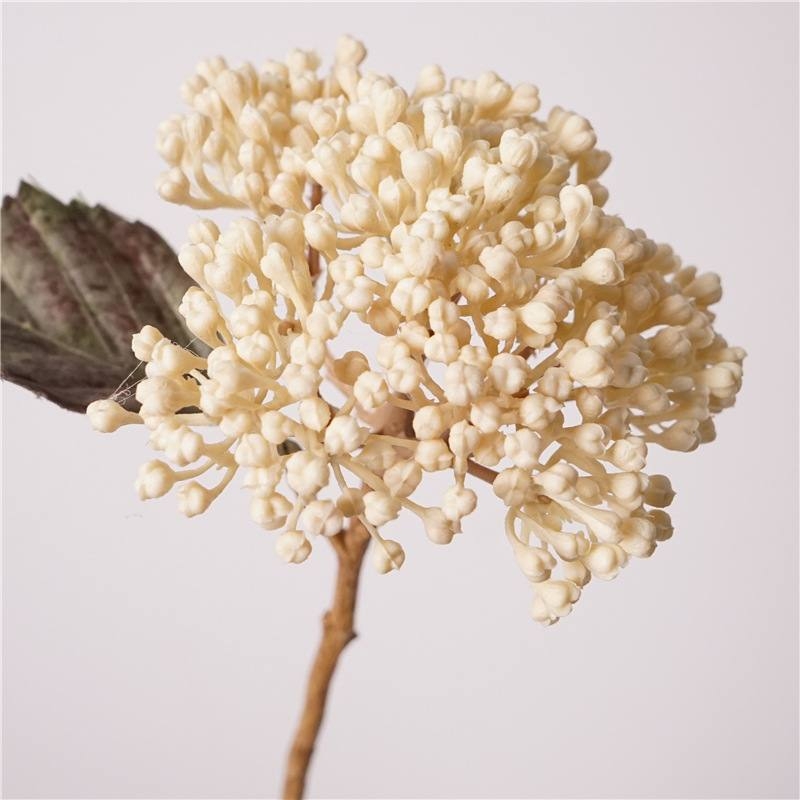 Artificial autumn-colored hydrangea fruit