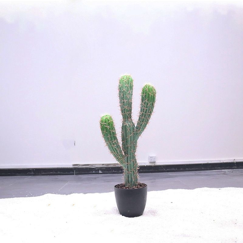 Artificial Mexican cylindrical cactus with three branches