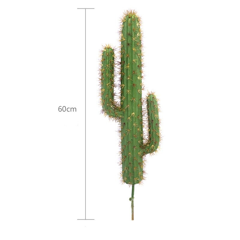 Artificial cylindrical cactus with three branches