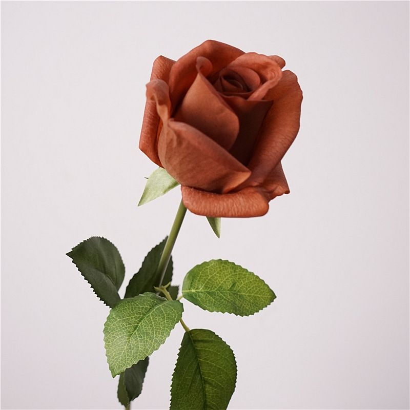Soft-Touch Artificial Rose Stem – 47cm