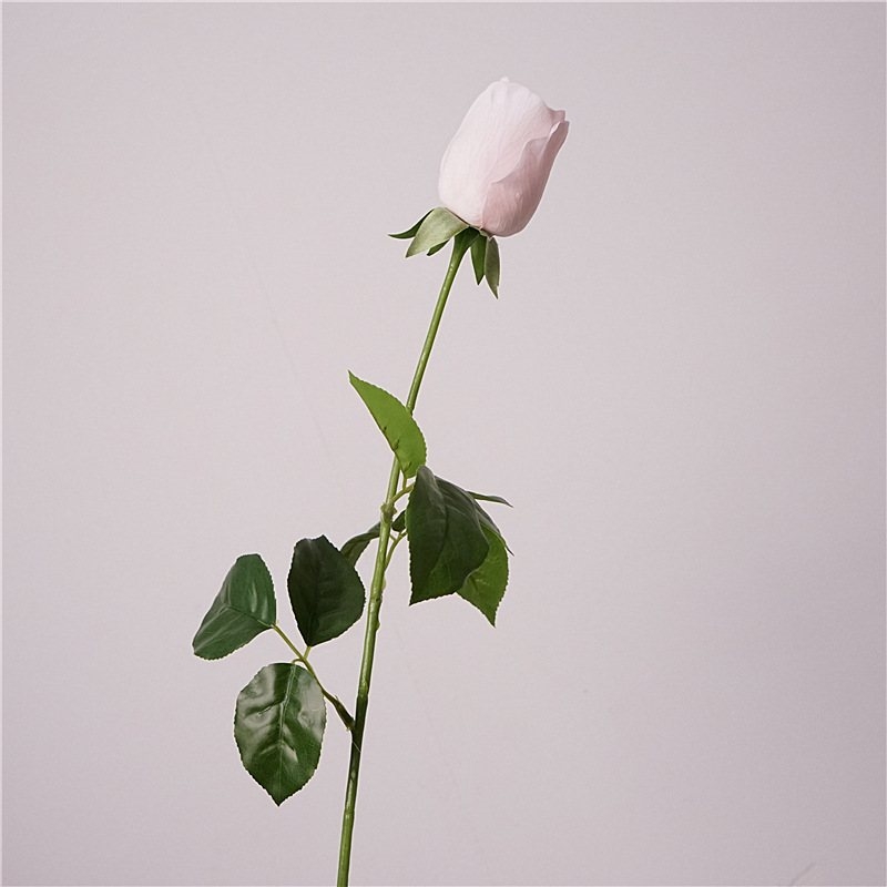 Soft-Touch Long Stem Artificial Rose Bud – 66cm