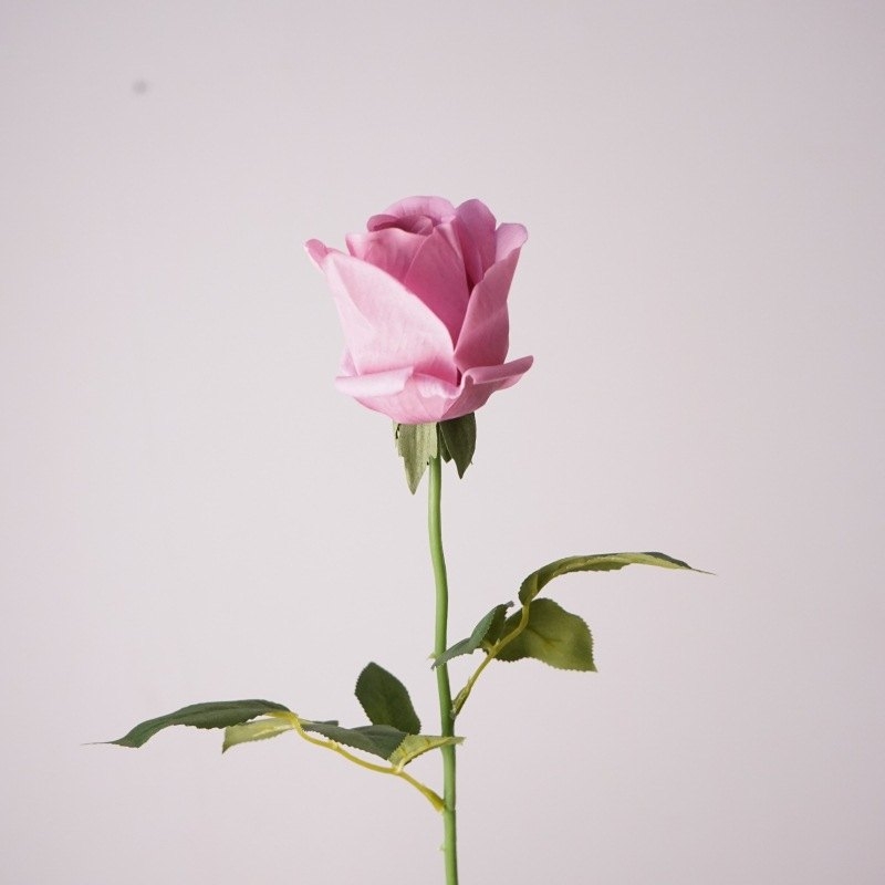 Soft-Touch Artificial Rose Bud Stem – 60cm