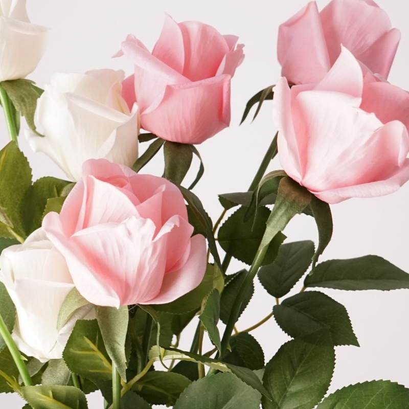 Soft-Touch Long Stem Artificial Rose – 65cm