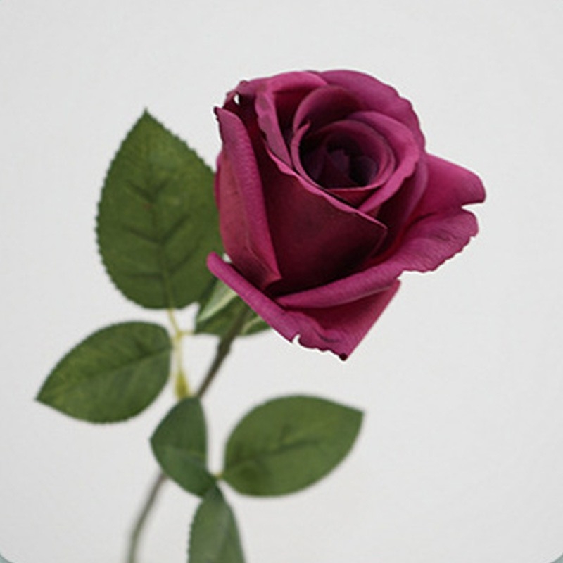 Soft-Touch Artificial Rose Stem – 47cm
