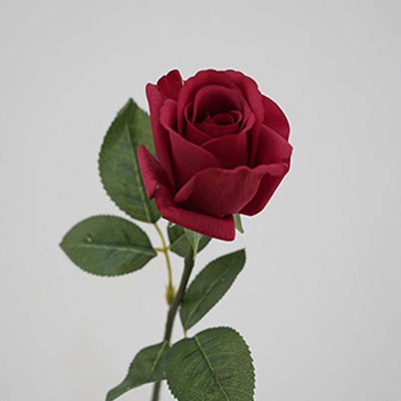 Soft-Touch Artificial Rose Stem – 47cm