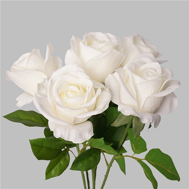 Soft-Touch Artificial Rose Stem – 48cm