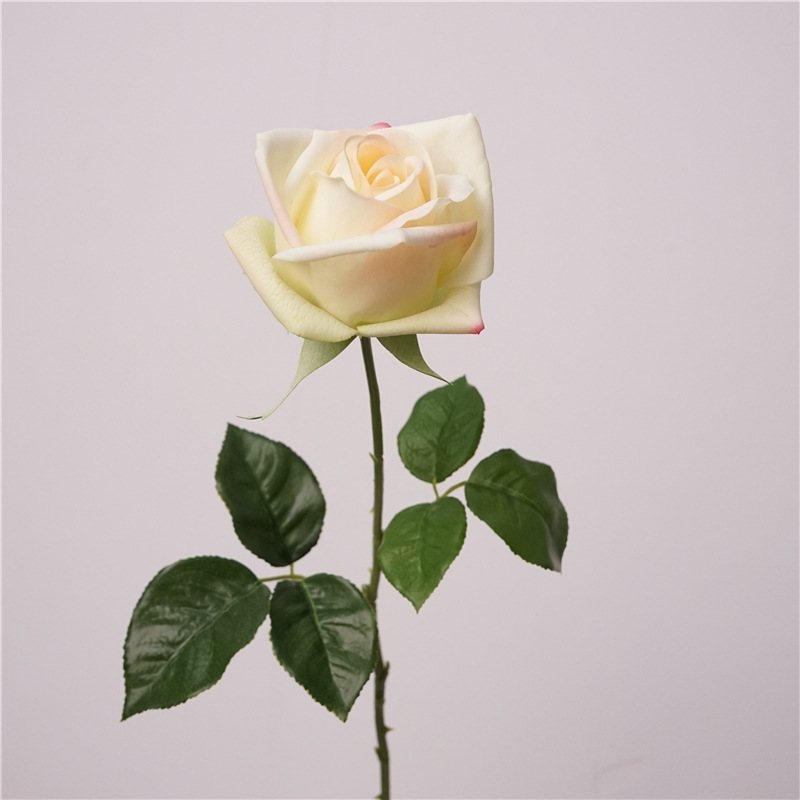 Soft-Touch Artificial Rose Stem – 66cm