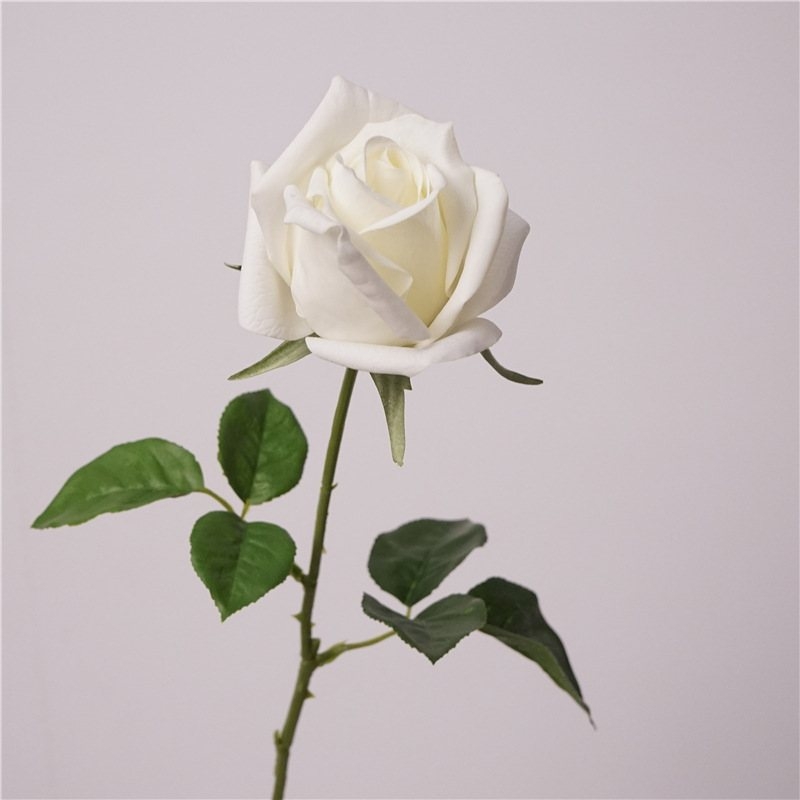 Soft-Touch Artificial Rose Stem – 66cm