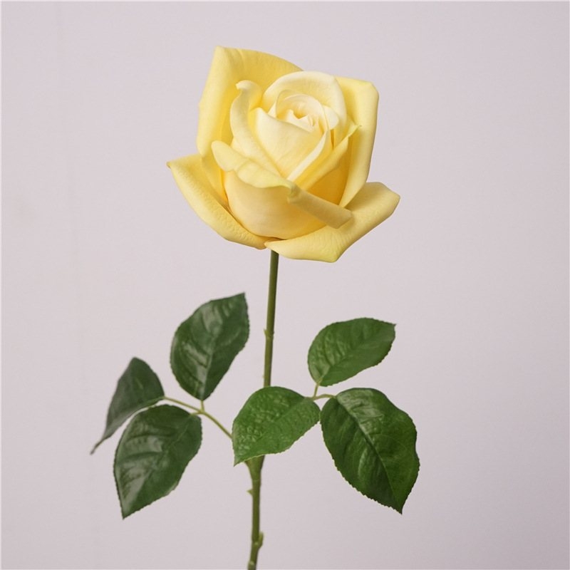Soft-Touch Artificial Rose Stem – 66cm