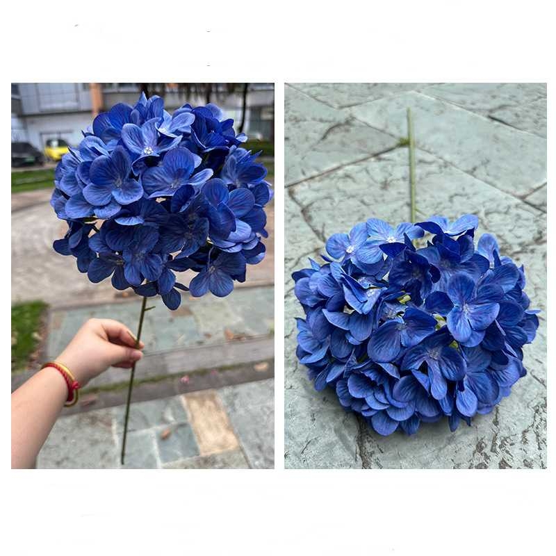 Fabric Artificial Hydrangea Flower Stem – 70cm