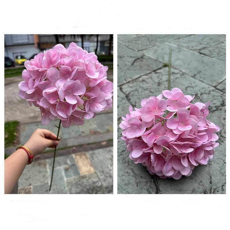 Fabric Artificial Hydrangea Flower Stem – 70cm