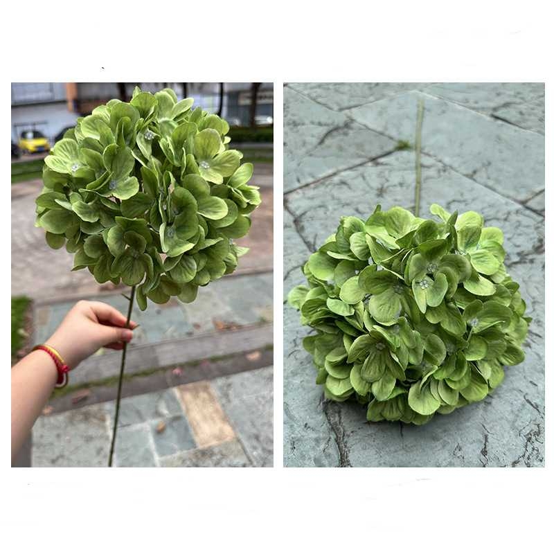 Fabric Artificial Hydrangea Flower Stem – 70cm