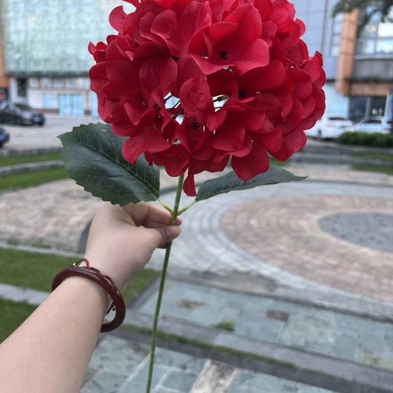 Single-Headed Korean-Style Artificial Hydrangea – 60cm