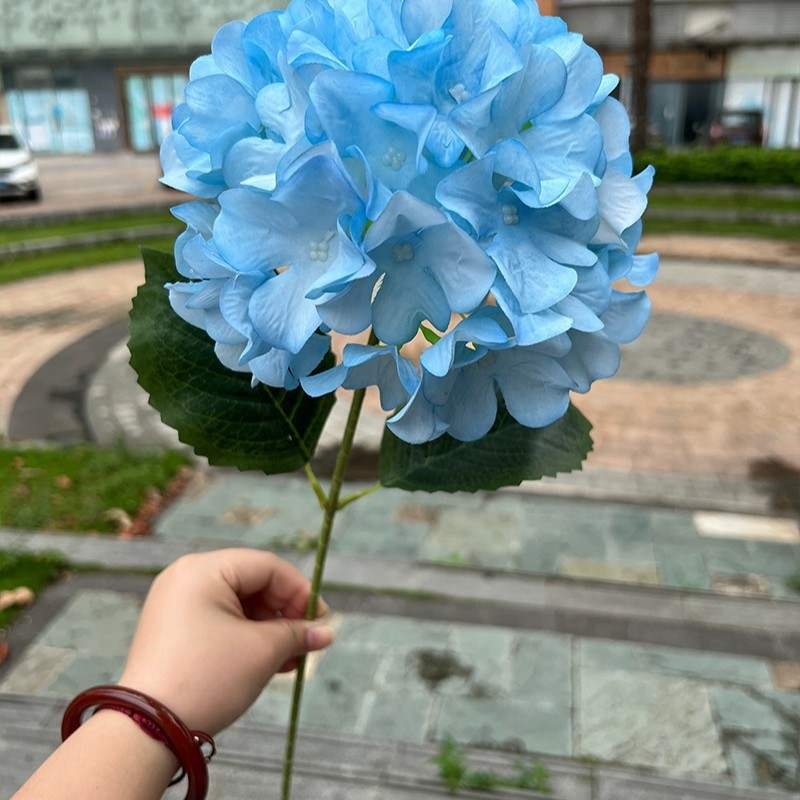 Single-Headed Korean-Style Artificial Hydrangea – 60cm