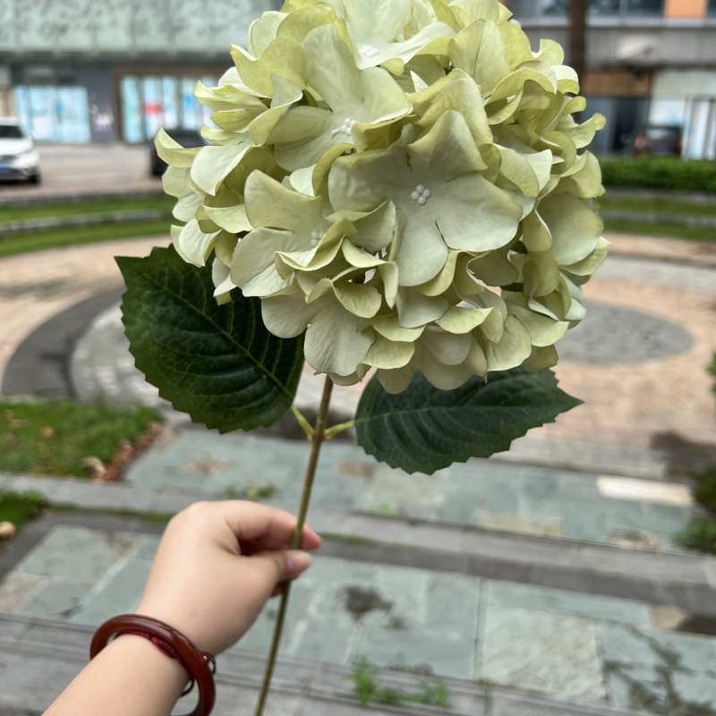 Single-Headed Korean-Style Artificial Hydrangea – 60cm