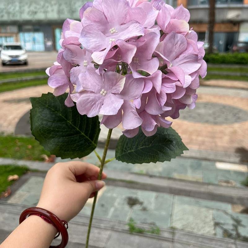 Single-Headed Korean-Style Artificial Hydrangea – 60cm