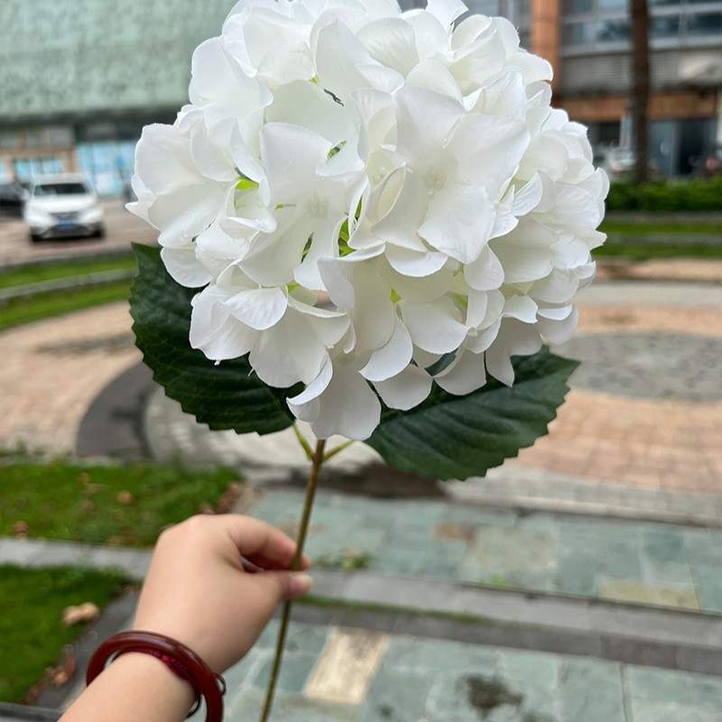Single-Headed Korean-Style Artificial Hydrangea – 60cm