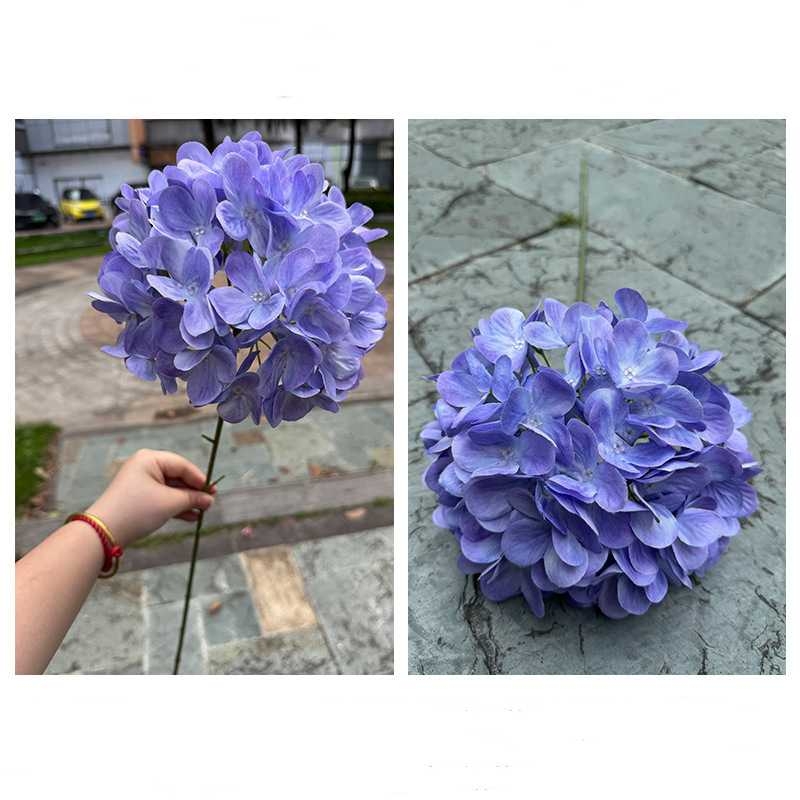 Fabric Artificial Hydrangea Flower Stem – 70cm