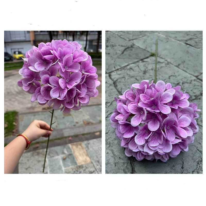 Fabric Artificial Hydrangea Flower Stem – 70cm