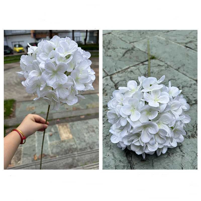 Fabric Artificial Hydrangea Flower Stem – 70cm
