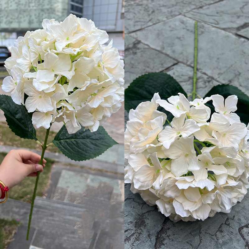 Multicolored Fabric Artificial Hydrangea Flower – 66cm
